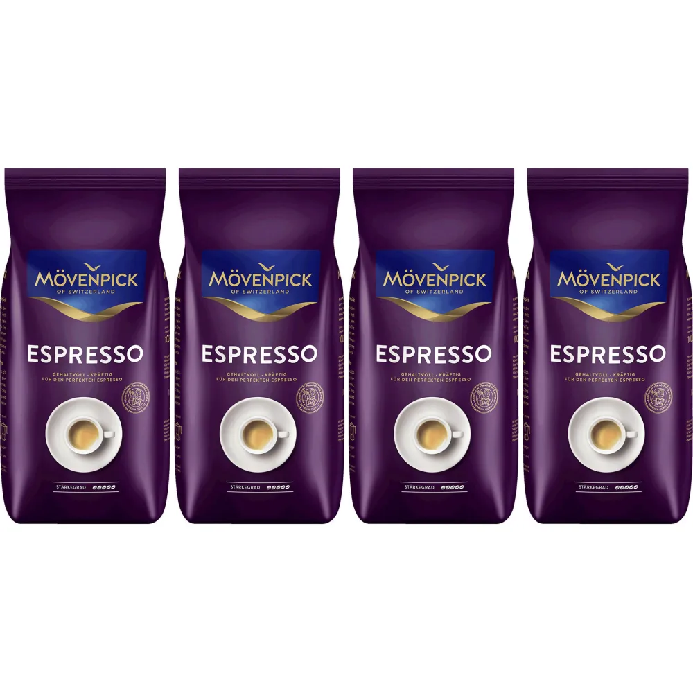 Mövenpick Espresso - café en grains - 4 x 1 kilo