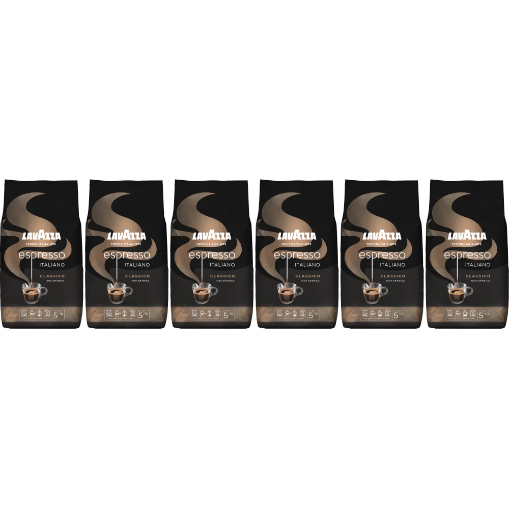 Lavazza Espresso Italiano - café en grains - 6 x 1 kilo