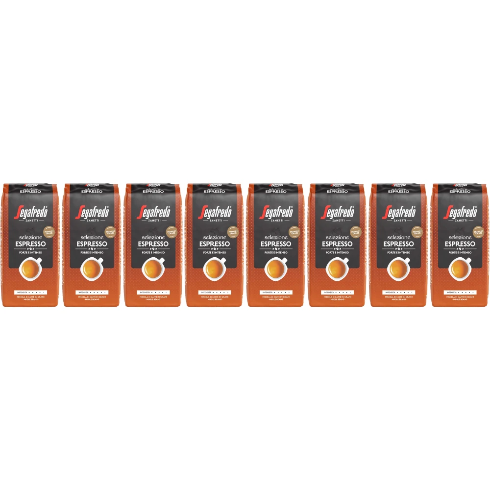 Segafredo Selezione Espresso - café en grains - 8 x 1 kilo