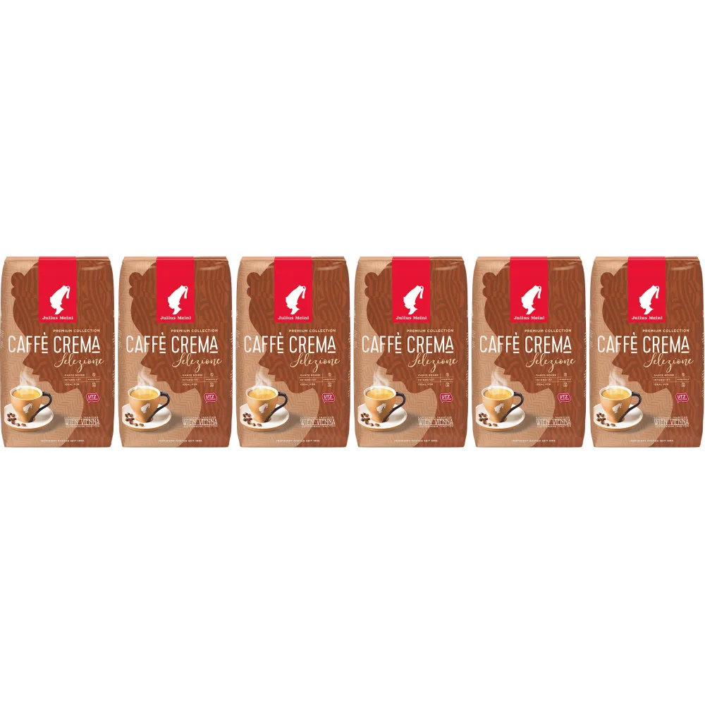 Julius Meinl Caffè Crema Premium Collection - café en grains - 6 x 1 kilo