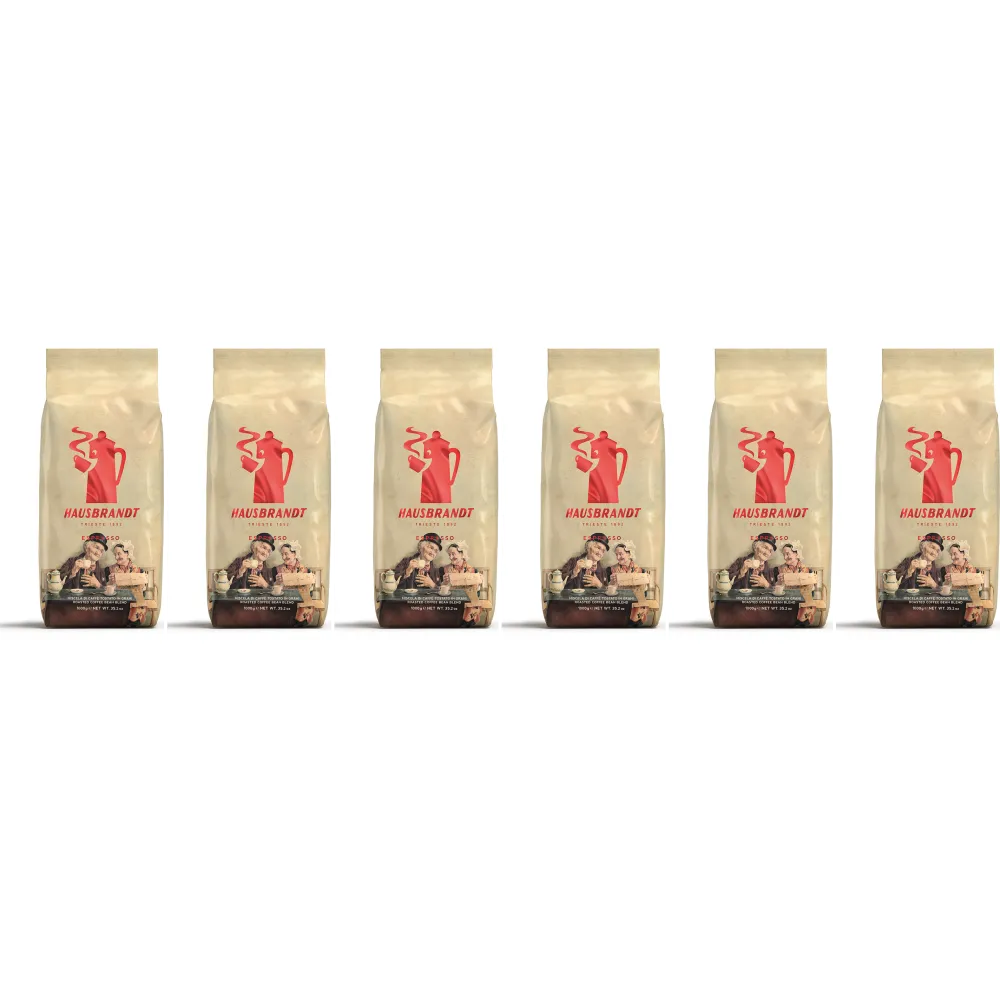 Caffè Hausbrandt (Nonnetti) Espresso - café en grains - 6 x 1 kilo