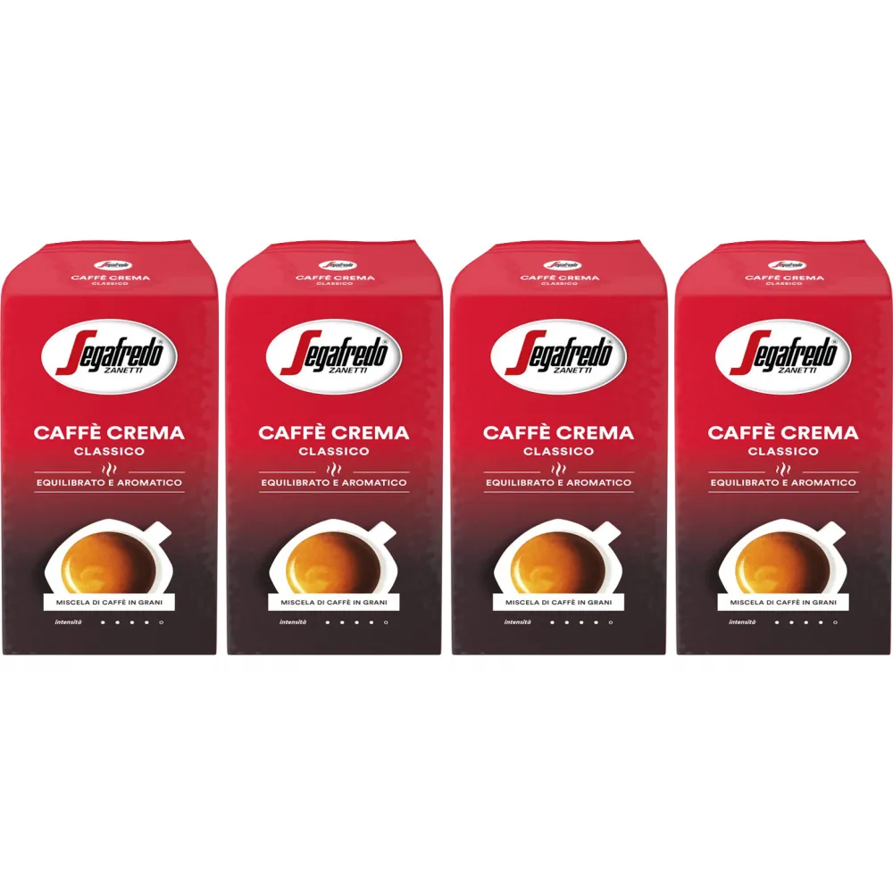 Segafredo Caffè Crema Classico - café en grains - 4 x 1 kilo