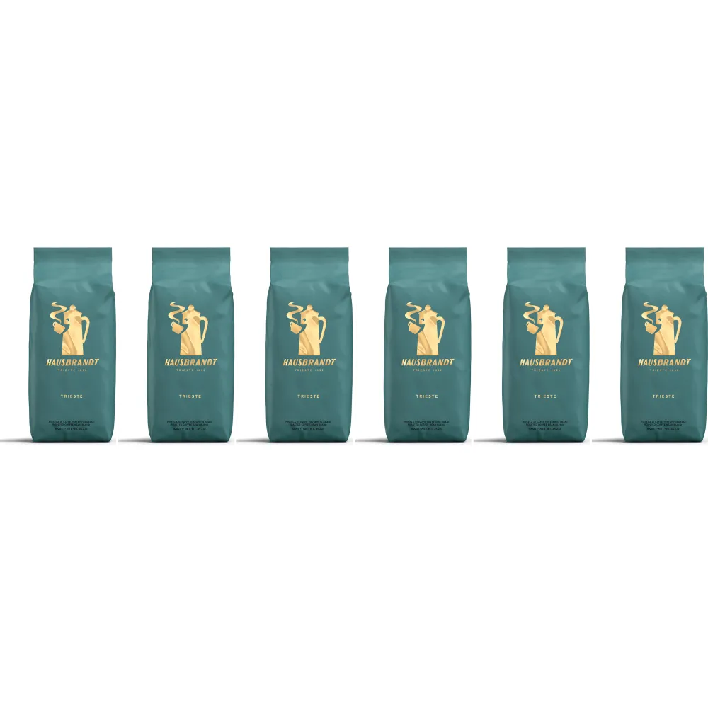 Caffè Hausbrandt Trieste - Café en grains - 6 x 1 kilo