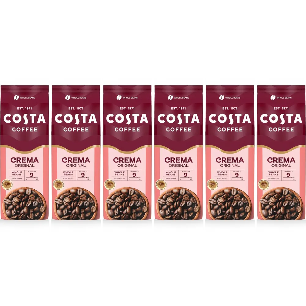 Costa Coffee Caffè Crema Original Blend - café en grains - 6 x 1 kilo