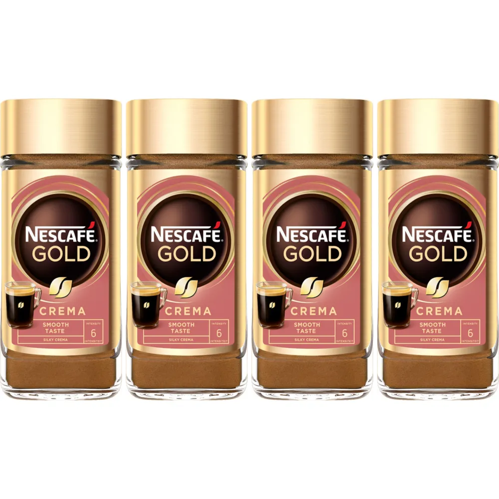 Nescafé Gold Crema - café instantané - 4 x 100 grammes