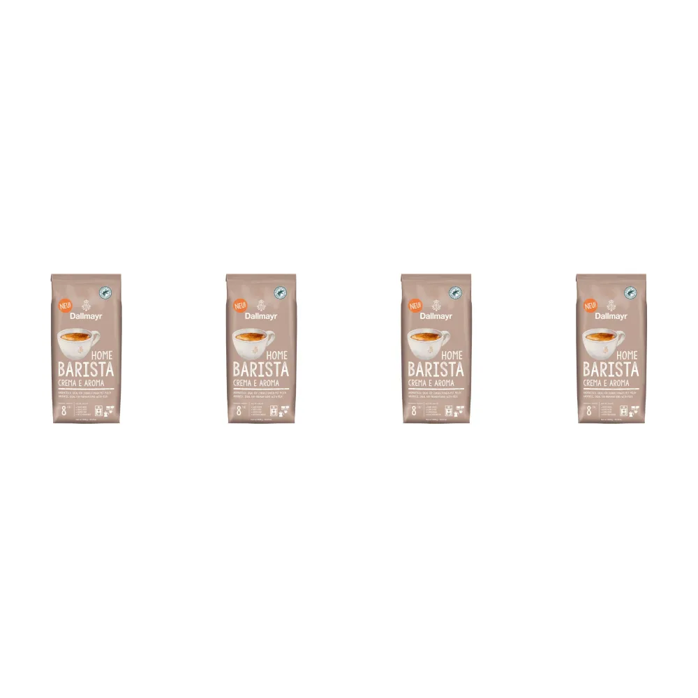 Dallmayr Home Barista Caffè Crema e Aroma - café en grains - 4 x 1 kilo
