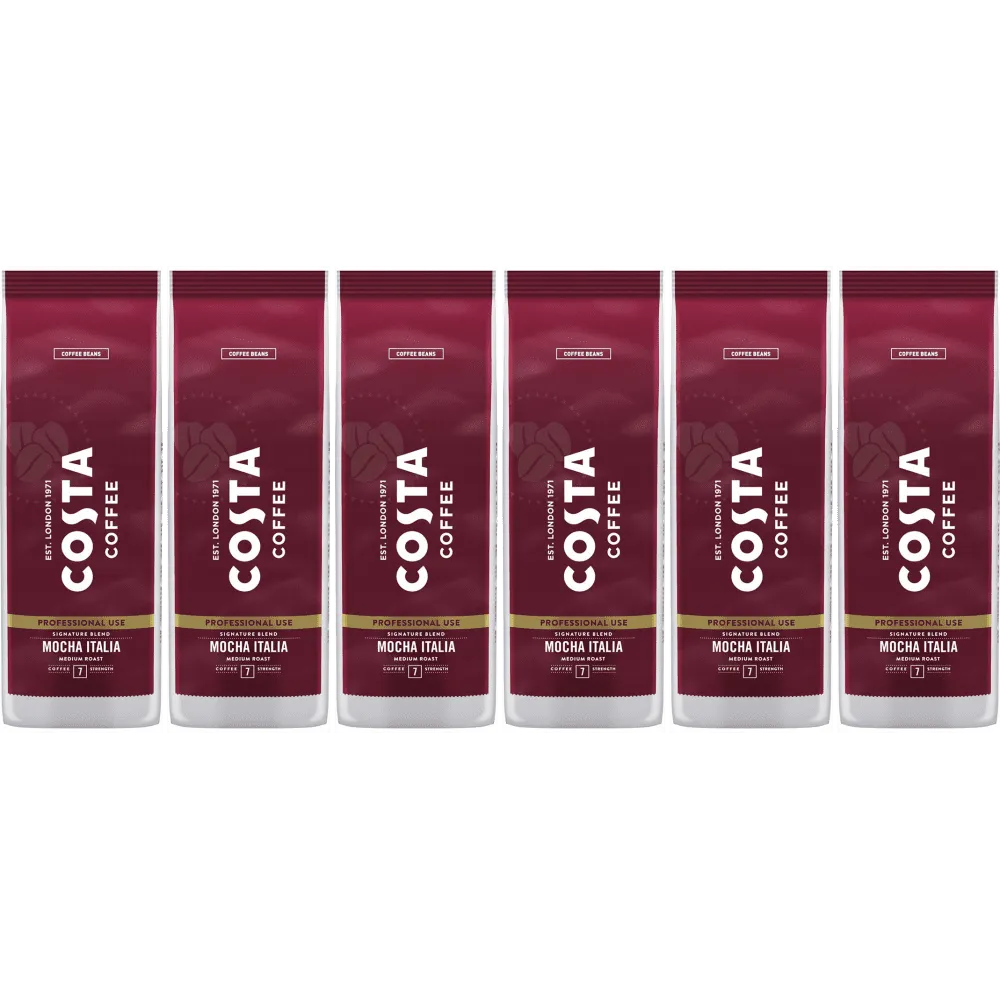 Costa Coffee Professional Mocha Italia Medium Roast - café en grains - 6 x 1 kilo