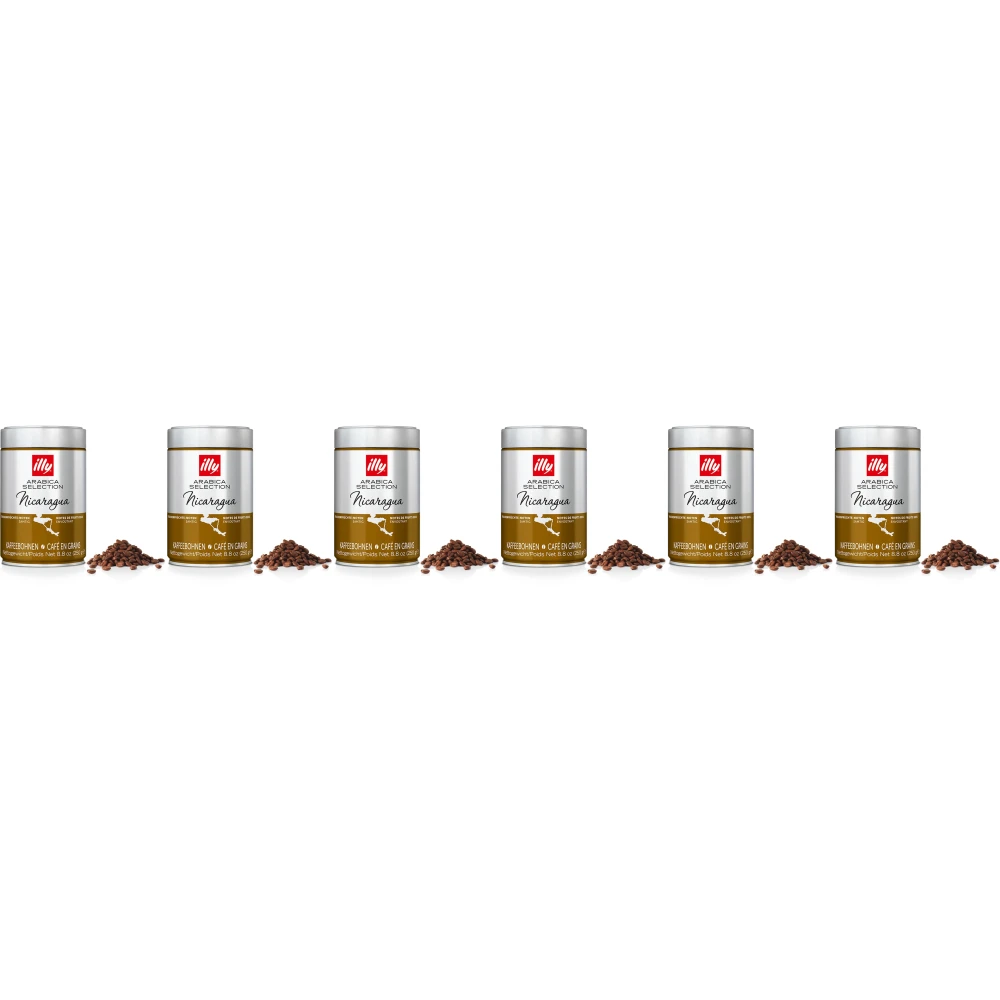illy - Grains de café - 6 x Arabica Selection - Nicaragua - 250 grammes