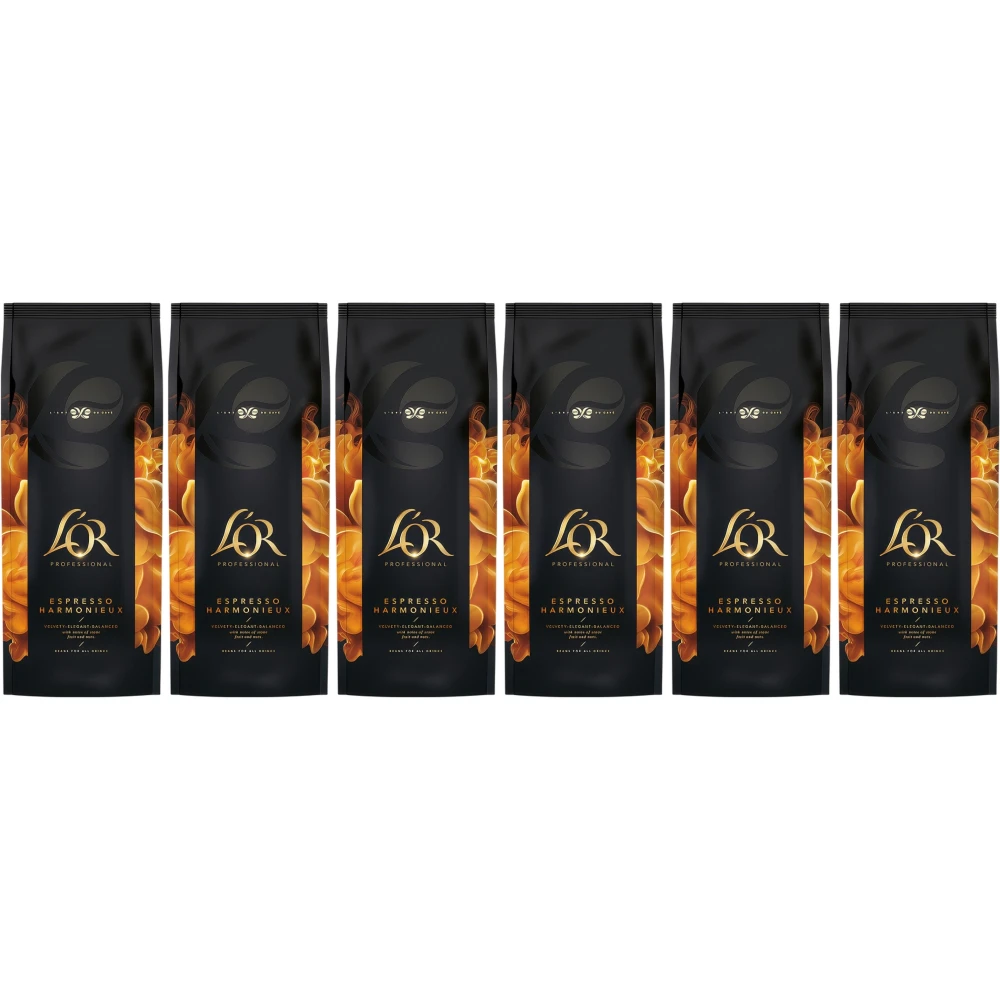 L'OR Harmonieux Espresso - café en grains - 6 x 1 kilo
