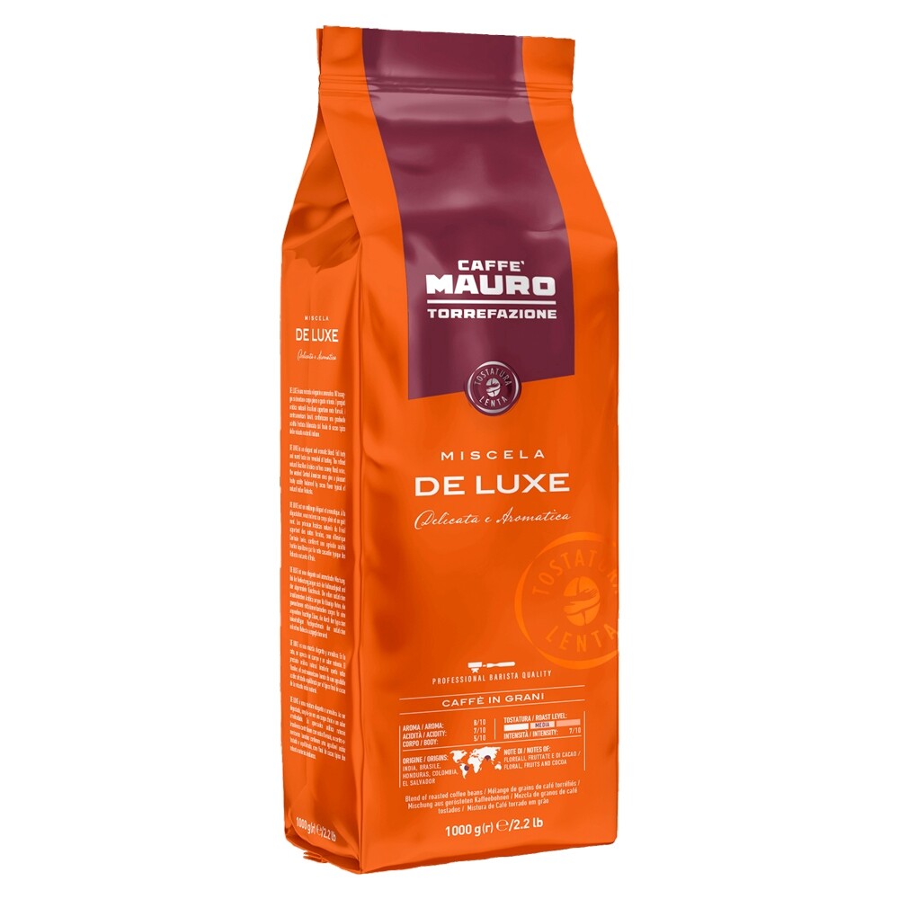 Caffè Mauro De Luxe - grains de café - 6 x 1 kilogramme