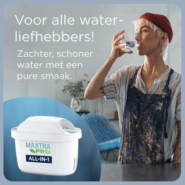 Brita - Carafe filtrante en verre + 1 cartouche Maxtra 1ST