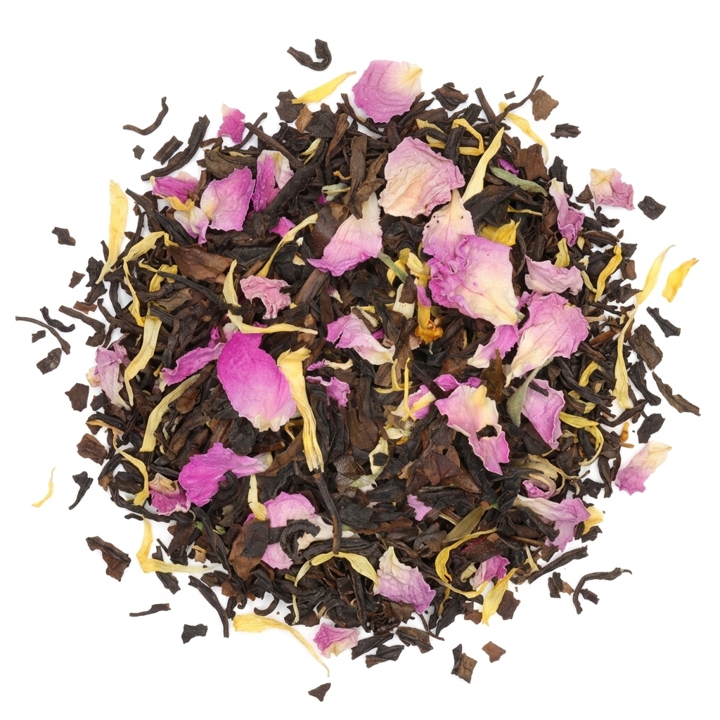 Rose romantique - thé oolong 100 grammes - Thé en vrac Café du Jour