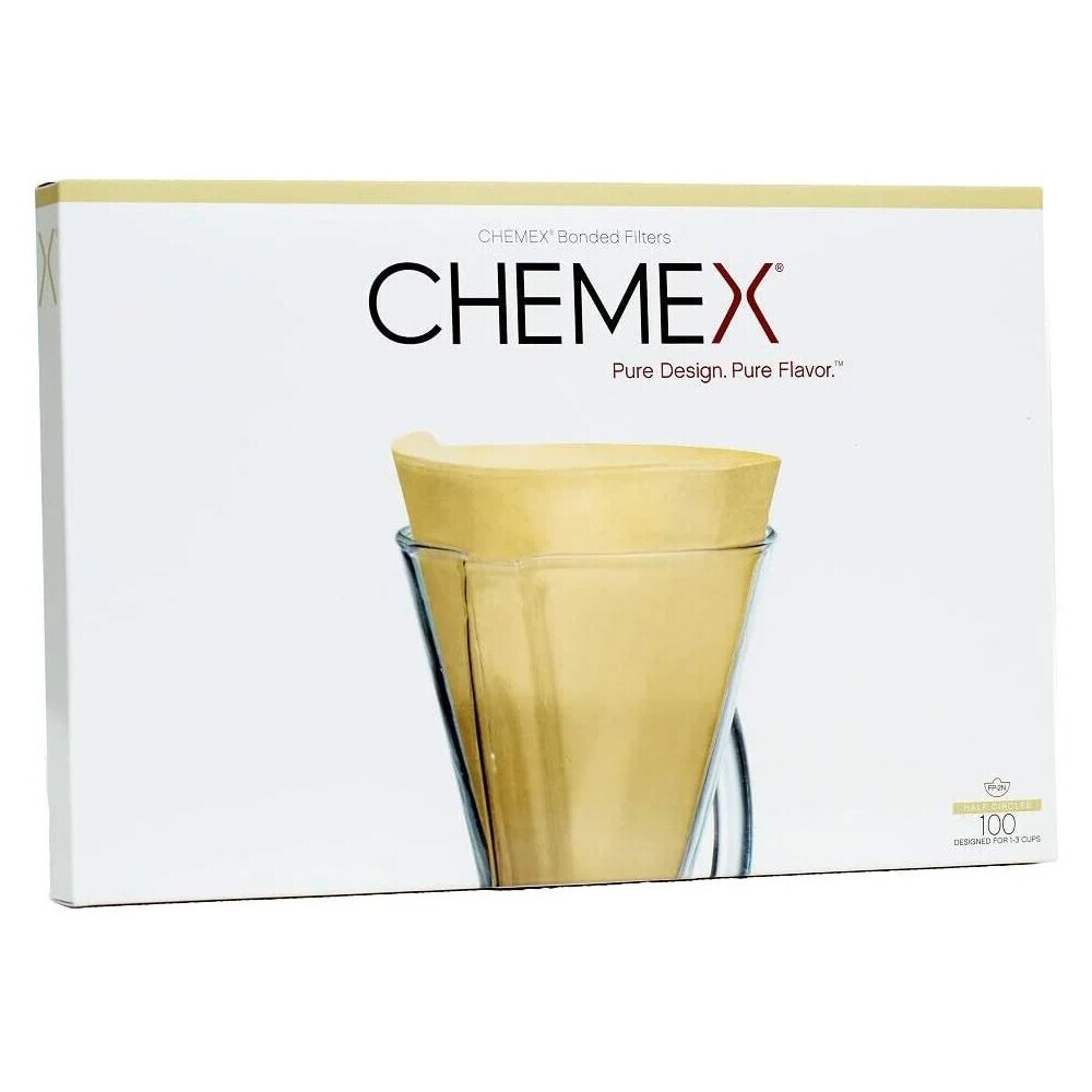 Filtres à café Chemex 3 tasses - FP-2N Bonded (non pliés, non blanchiés) - 100 pièces