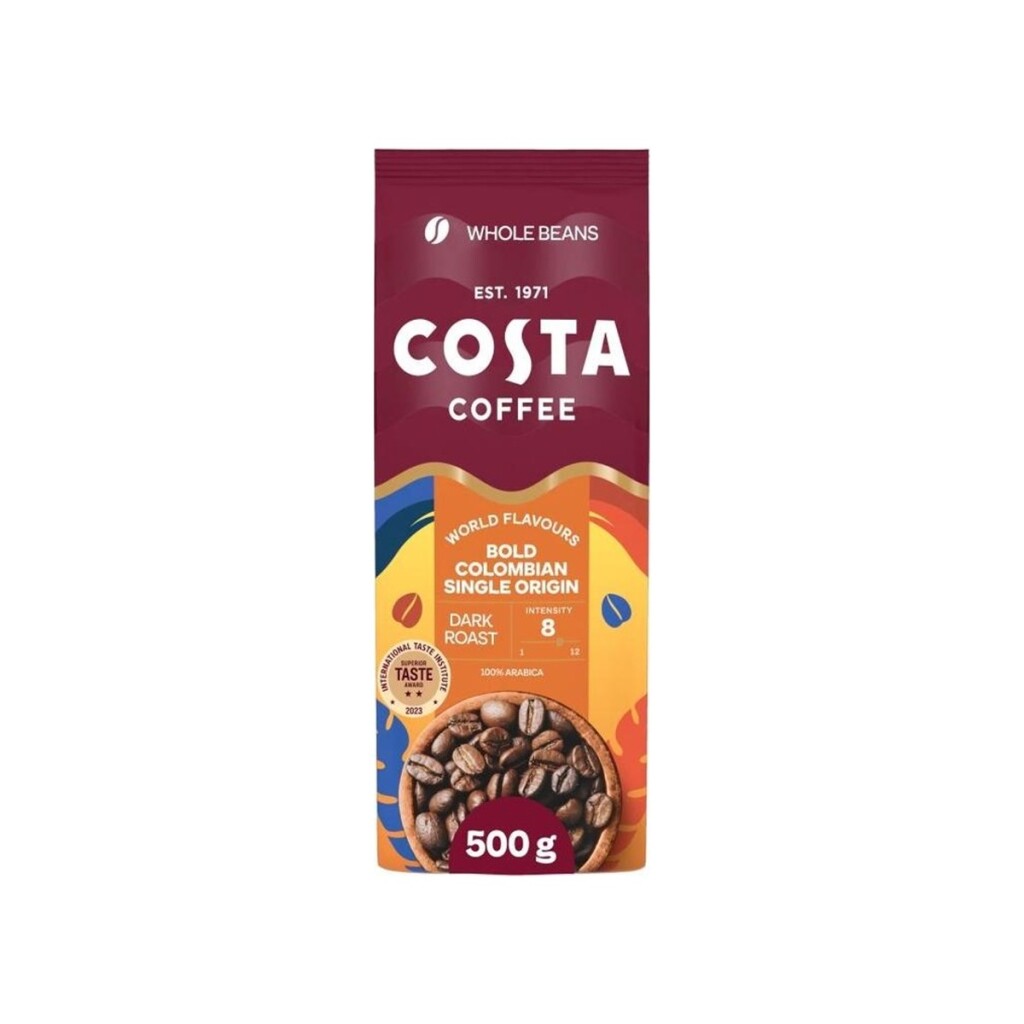 Costa Coffee Colombian Roast - grains de café - 500 grammes