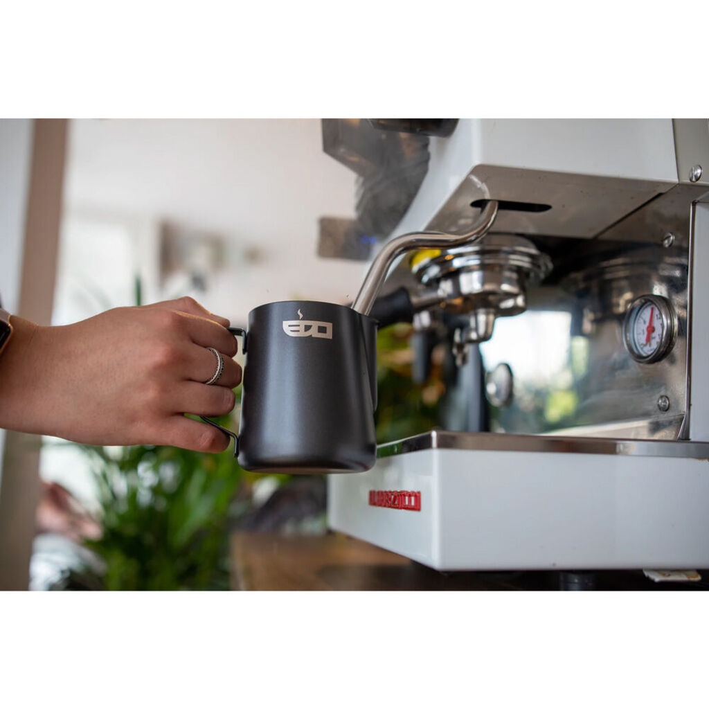 Pichet à lait en acier inoxydable noir mat - 350 ml