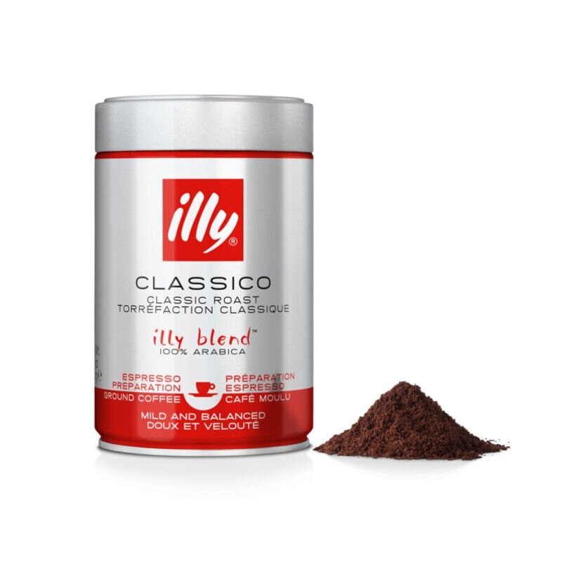 illy Classico - Torréfaction normale rouge - Café moulu 250 g
