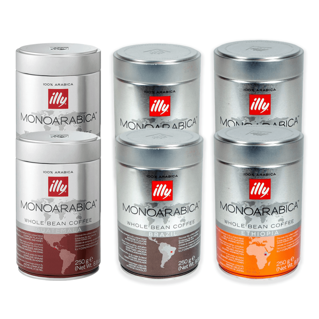 Pack dégustation Illy Monoarabica 6 x 250 grammes