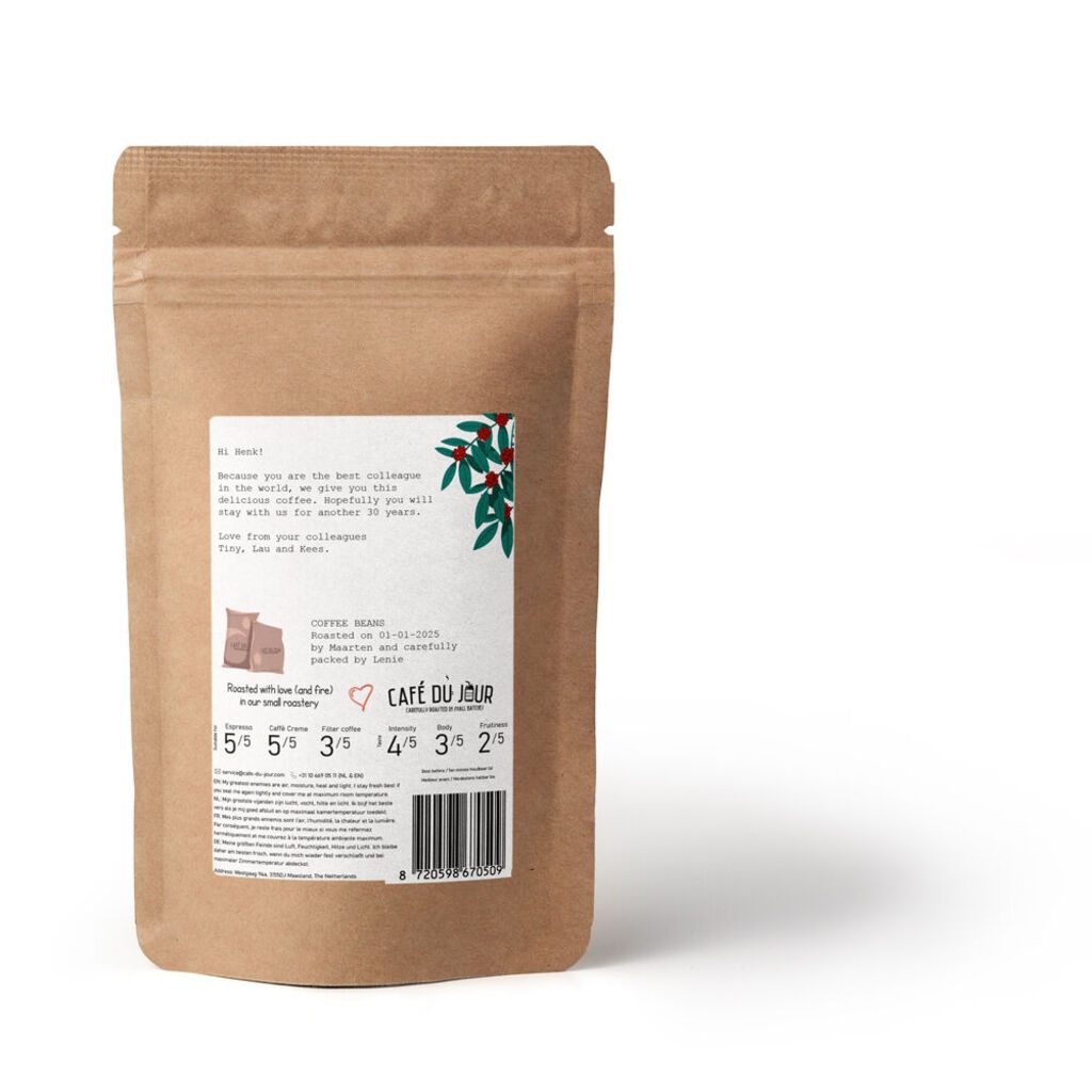 Sac de café avec votre propre étiquette