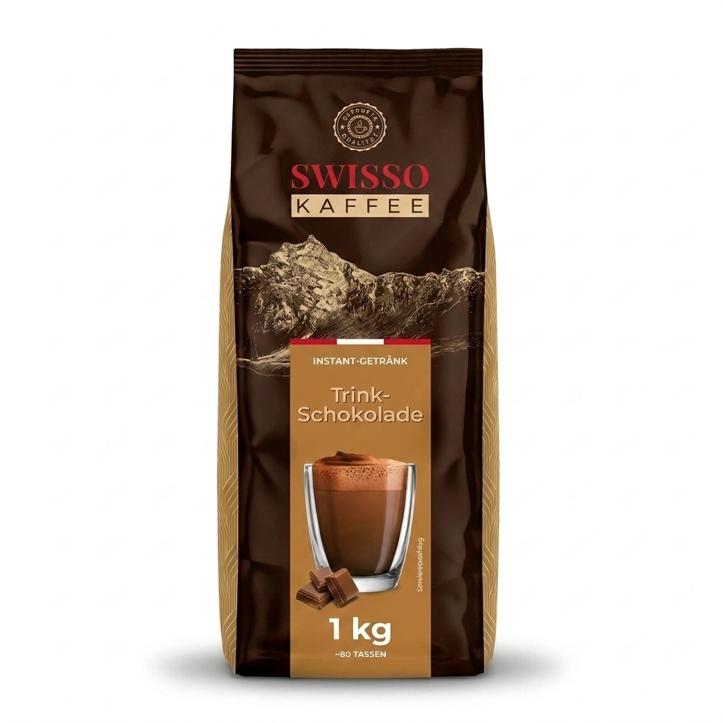 Swisso Kaffee Chocolat chaud - poudre instantanée - 1 kg