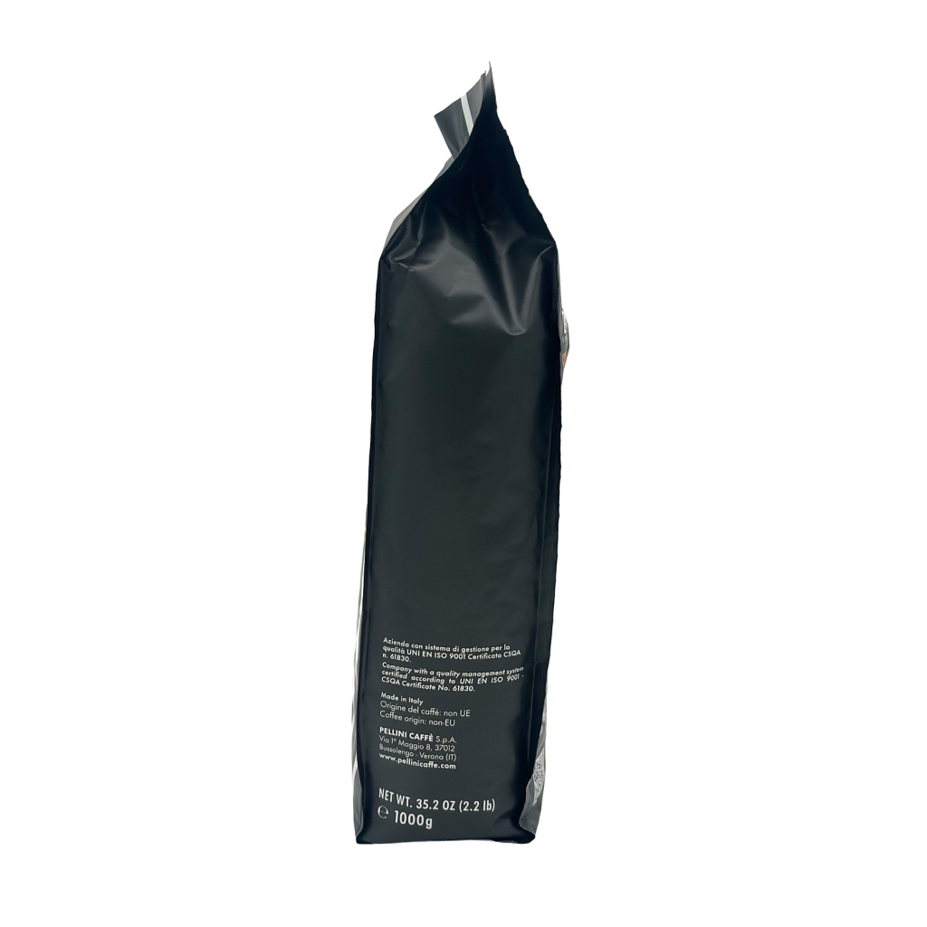 Vue latérale – Pellini Espresso Bar No 9 Cremoso - café en grains - 1 kilo