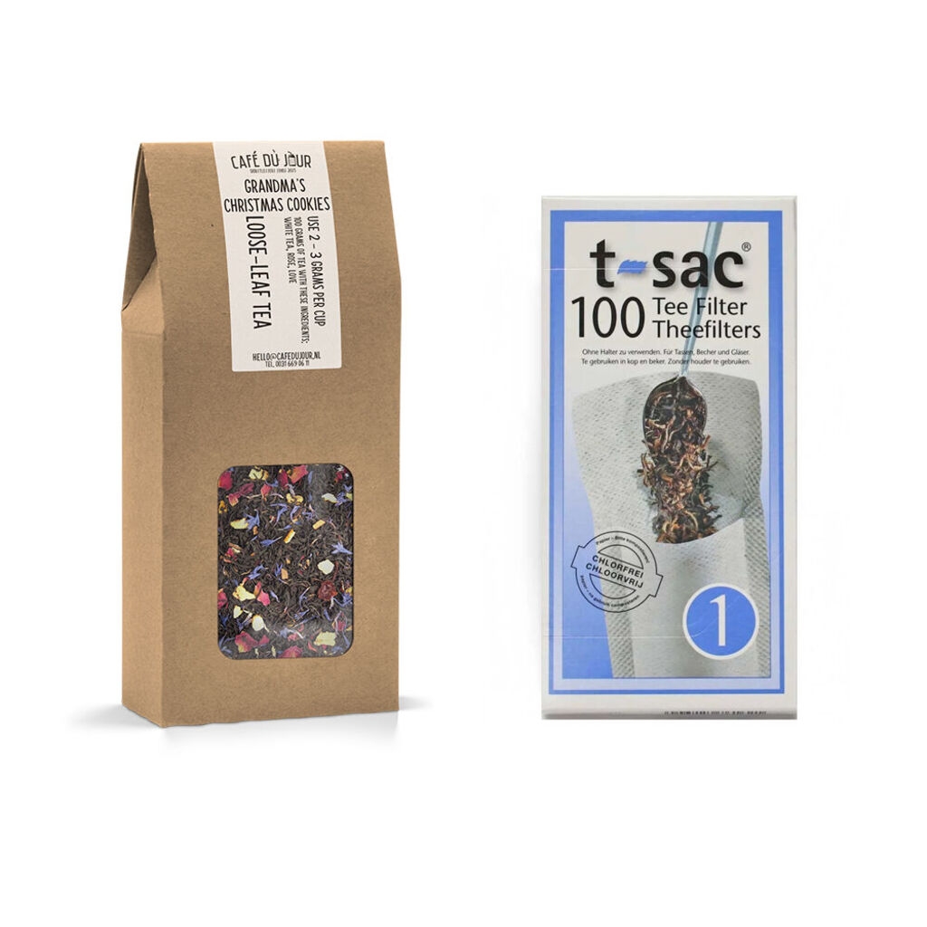 Biscuits de Noël de grand-mère - Coffret de thé avec filtres à thé T-Sac