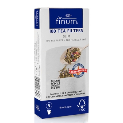 Filtres à thé S Finum - 2 à 4 tasses - 100 pièces