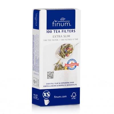 Filtres à thé XS Finum - 1 à 2 tasses - 100 pièces