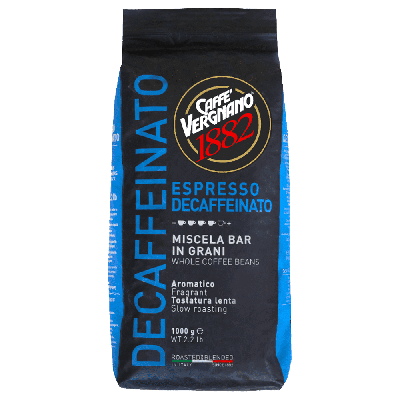 Caffè Vergnano 1882 Decaffeinato Espresso - café en grains - 1 kilo