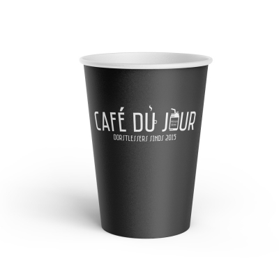 gobelets à café en carton "Café du Jour" - 180cc/7oz - 100 pièces