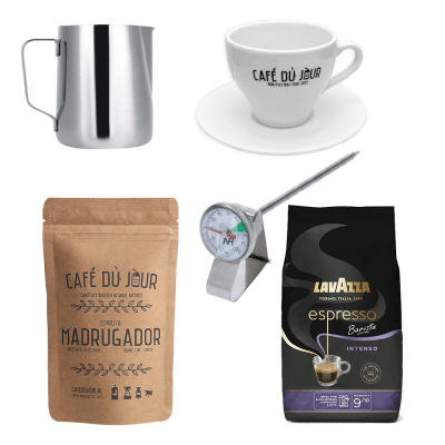 Pack de démarrage - Cappuccino - accessoires et 2 kilos Café en grain 