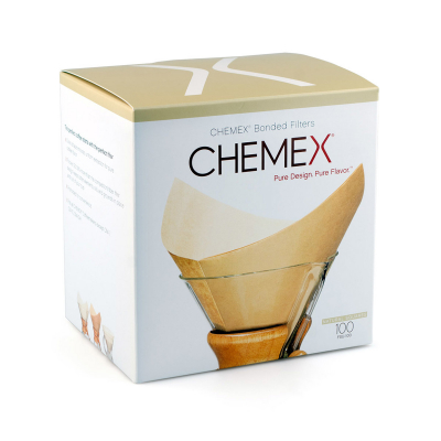 Filtres à café Chemex - FSU-100 Collés (pliés) & naturels - 100 pièces