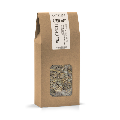Chun Mee - thé vert 100 grammes - Thé en vrac Café du Jour