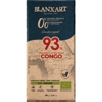 Blanxart - Congo 0,0% de sucres ajoutés - 93% de chocolat noir