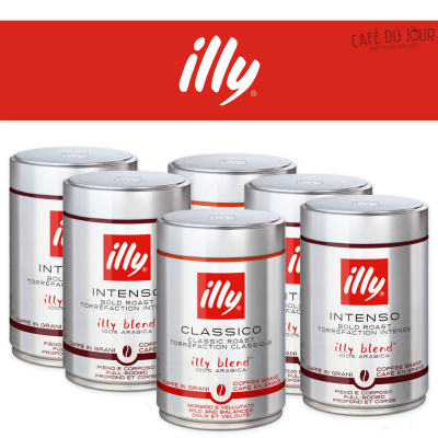 illy mixed pack self-assembly - café en grains - 6 x 250g