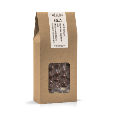 Cubes de noix de coco au chocolat noir 250 grammes