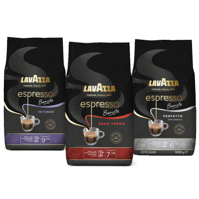 Pack d'échantillons Lavazza Barista - Café en grain- 3 x 1 kilo