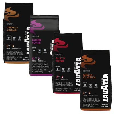 Lavazza Expert (vending) tasting pack - café en grains - 4 x 1 kilo 