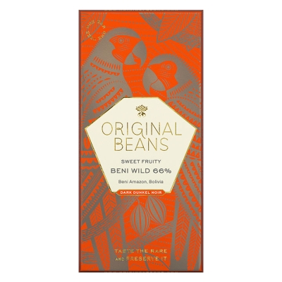 Fèves originales - Beni Wild - 66% de chocolat noir