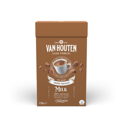Chocolat au lait moulu Van Houten - lait - 750 grammes
