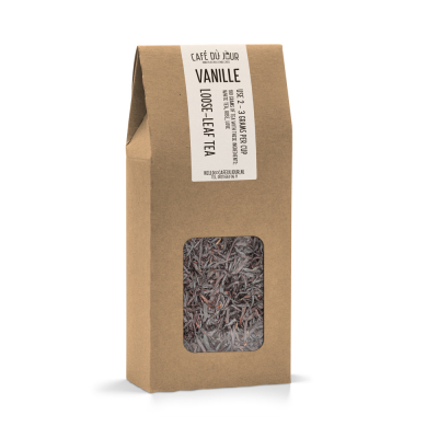 Vanille - thé noir 100 grammes  - 'Café du jour' thé en vrac
