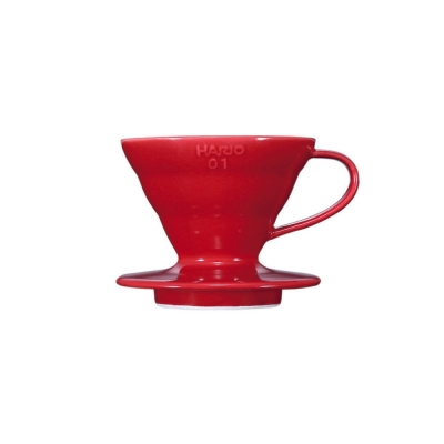 Hario V60 dripper - rouge porcelaine - taille 01