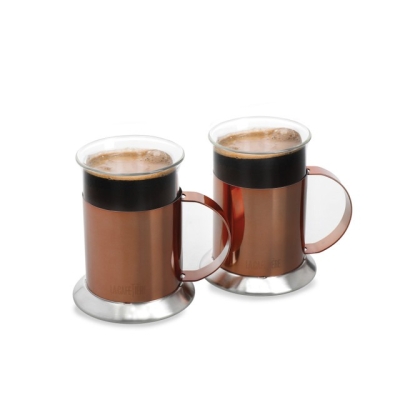 La Cafetière - Tasses à café en cuivre - 2 pièces