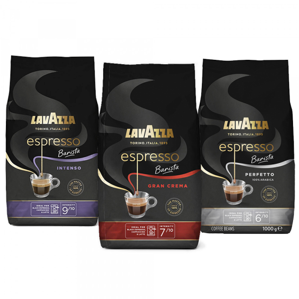 Pack d'échantillons Lavazza Barista - grains de café - 3 x 1 kilo