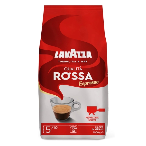 LAVAZZA - Grains de café Rossa 1 kg LAVAZZA