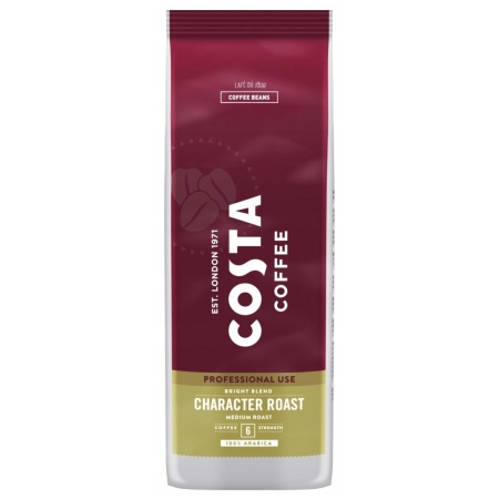 Costa Coffee Character Bright Blend Torréfaction Moyenne - café en grains - 1 kilo
