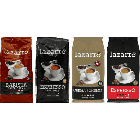 Lazarro Pack Découverte - café en grains - 4 x 1 kilo