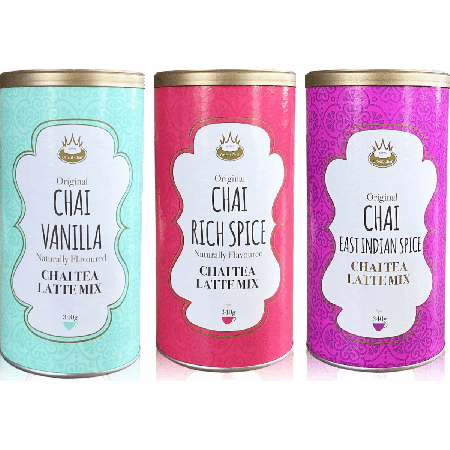 Royal Chai Latte Trio - Vanille, Rich Spice & East Indian Spice 3 x 340g