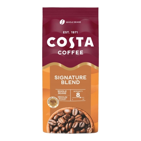 Costa Coffee Signature Blend Torréfaction moyenne - café en grains - 1 kilo