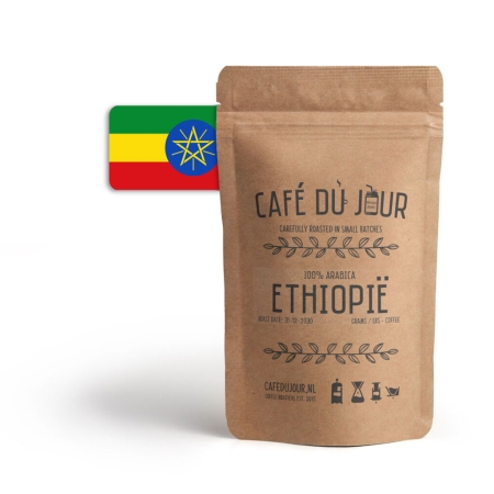 Éthiopie 100 % Arabica - café en grains fraîchement torréfié