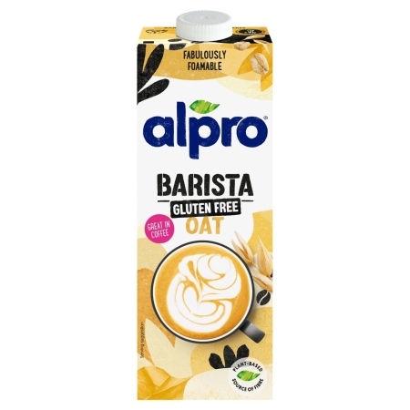 Alpro Barista Avoine - boisson moussante sans gluten - boîte de 8 x 1 litre